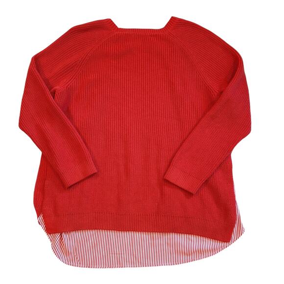 Lauren Ralph Lauren Sweater Womens Size 2XL Pink Layered Knit Crew Neck Pullover - Picture 2 of 9